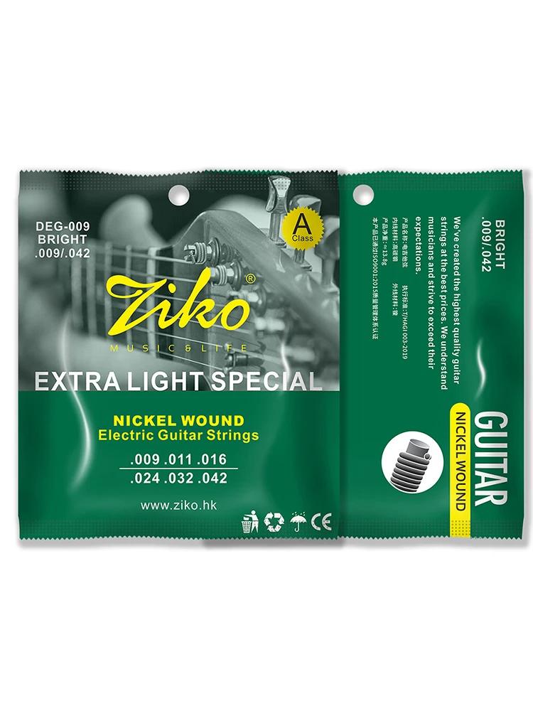 

ZIKO DEG-009 Electric Guitar Strings Premium Steel Core Surface Coating Nickel Extra Light Special Instrument Accessories&Parts