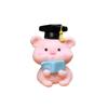 Pink Moon Pig Plushie Blind Box: Mini Pig Figurine and Accessory for Desk or Car