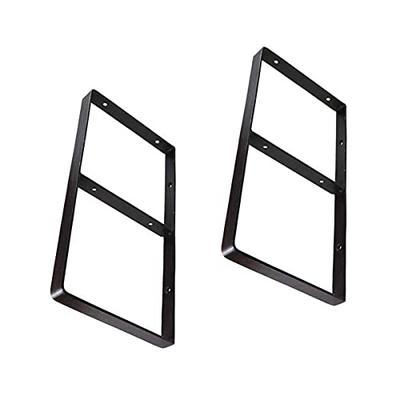 [Set of 2] Bracket Frames, Medium Size, Wall Shelf, Antique Style, Shelf Brackets, Screws Included