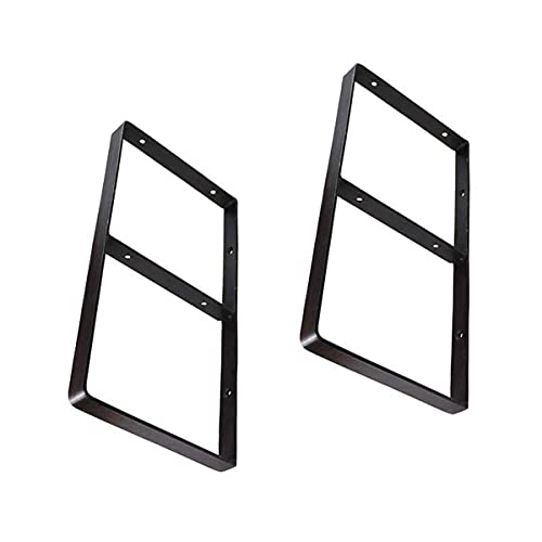 

[Set of 2] Bracket Frames, Medium Size, Wall Shelf, Antique Style, Shelf Brackets, Screws Included
