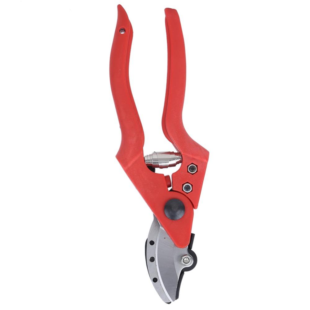 Red Garden Scissors Hand Operated Picking Scissors Professional Bonsai Pruner