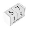 6pcs Month Desk Calendar Blocks Date Perpetual Desk Calendar Wooden Block Calendar  Classroom Use