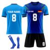 Personalised Shirts Kit Mens Girls With Name Number Custom Football Jerseys For Boys Training Suit
