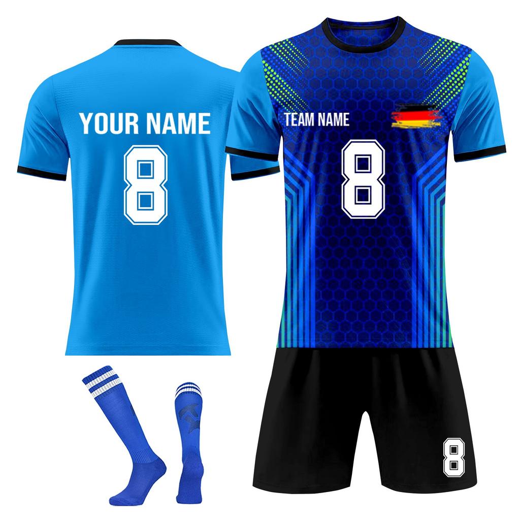 Personalised Shirts Kit Mens Girls With Name Number Custom Football Jerseys For Boys Training Suit
