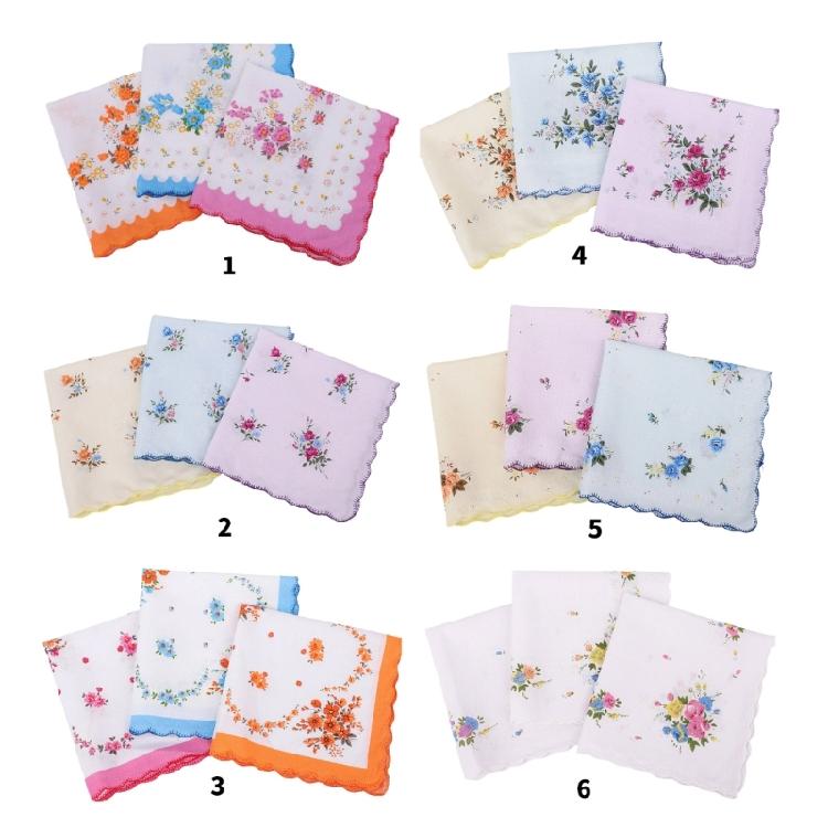 Breathable Cotton Bridal Handkerchief Delicately Woven Lace Accents Suitable for Sensitive Skin
