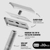 Stainless Steel Safety Razor with 5 Blades, 30° Shaving Angle