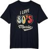 Retro Vintage 80s Music Tshirt I Love 80s Music 80s Bands T Shirt Unisex Clothing Tops Vintage Graphic Tees Oversized Tshirt