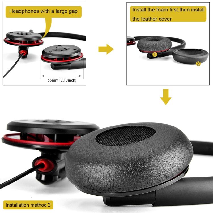 Premium Memory Foam Earpads forPlantronics W440 Earphone for Extra Durable Cover