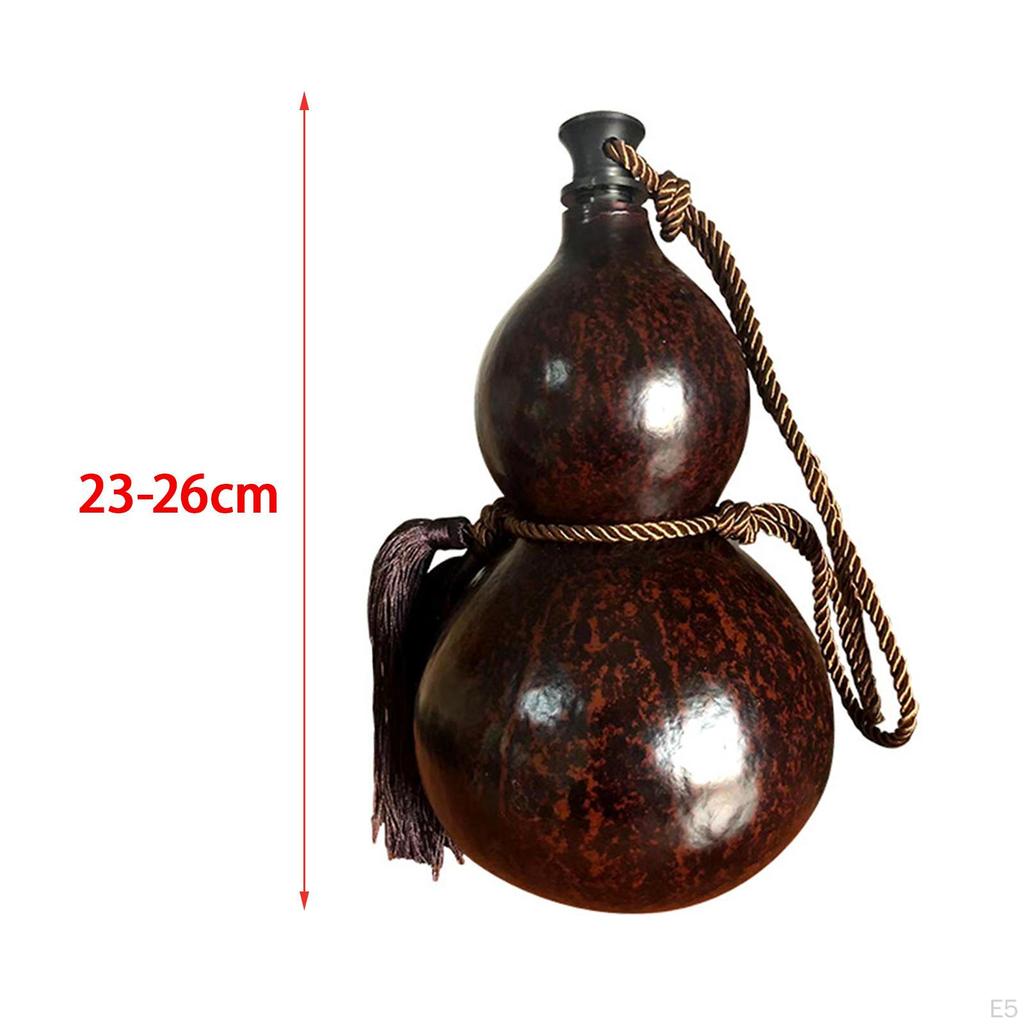 Gourd Bottle Craft for Outdoor Use with Braided Rope Flagon Wine And Water
