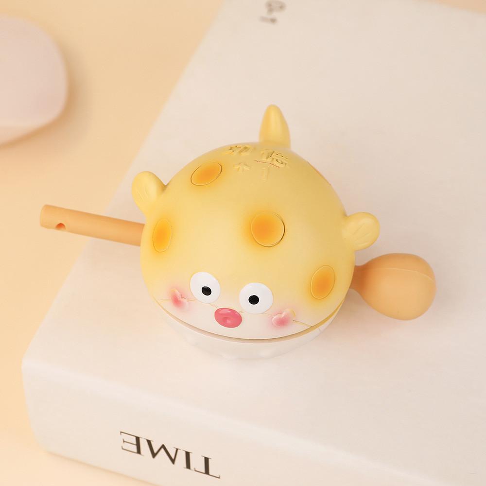 

Cute Pet Wooden Fish Resin Art Decor Creative Desk Stress Reliever For Gift Giving жёлтый