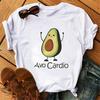 Maglietta Casual Harajuku da Donna Maycaur con Stampa di Avocado Estate Manica Corta T-shirt Casual Girocollo