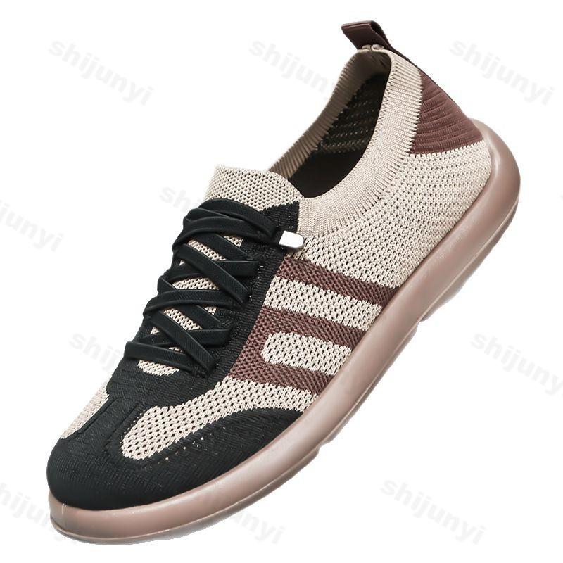 Shoes for Women 2025 Spring Autumn New Fly Weave Comfortable Shallow Casual Shoes Breathable Mesh Hollow Flat Loafers