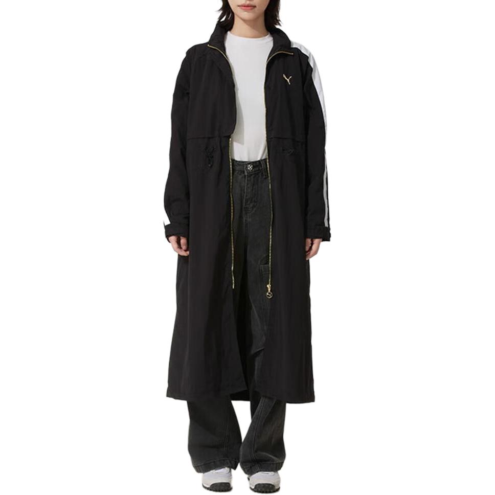 PUMA Jackets Women's Black Stand Collar Moderate Other 634788-01