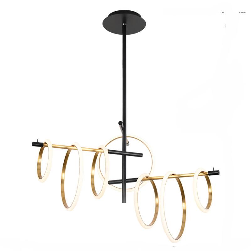 Ring Pendant Light for Restaurant Living Room Decoration Led Hanging Lamp Fixture Kitchen Furniture Living Room Suspension