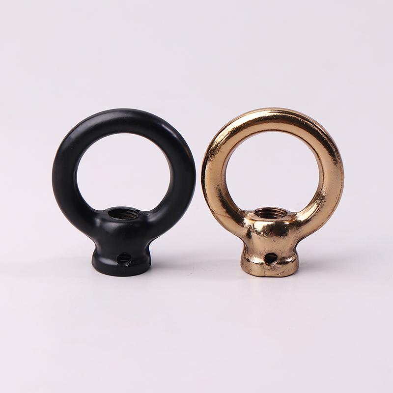 1Pc M10 Fine Tooth Chandelier Iron Pendant Ring  Lamp Closed Hook Chain Load-Bearing Iron Ring For Ceiling Light Hanging