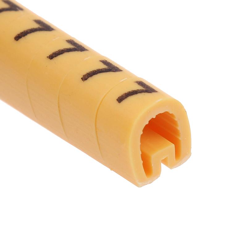 500 ks Žluté Kabelové Značky Ec-0,5 1 1,5 2,5 Mm² Pro Průměr Vodiče Trubičky Trubičky na Vodiče Číslované Trubičky