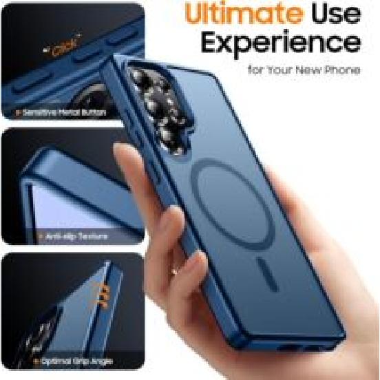 Suitable for Samsung S26Ultra phone case, ultra-thin matte wrist strap, S25plus full-cover transparent anti-drop hard case 4