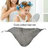 Rolos de malha respirável rede de cabelo multiuso dormir triângulo rede de cabelo crochê rede de cabelo senhora