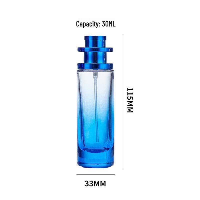Gradient Glass Perfume Decanter: 30ml Stylish & Portable Fragrance Spray Bottle