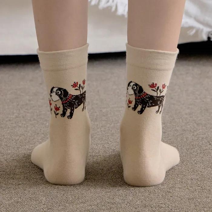 [BIARRITZ] Doggy Bag Dog Point Basic Socks 2 colors