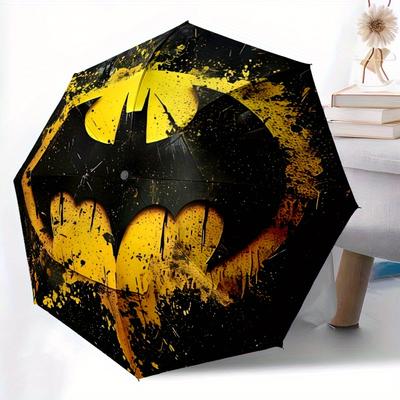 1 stuks Bat Signal Winddichte Automatische Winddichte Paraplu, Lichtgewicht voor Vrouwen/Mannen, Perfect Kerstcadeau 0811238