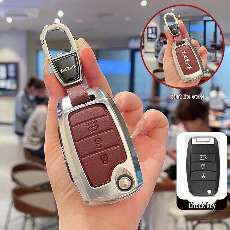 17-Model Kia K2 Anniversary Edition Key Case for Old Model K3S, Jiahua K4 Folding Key Cover