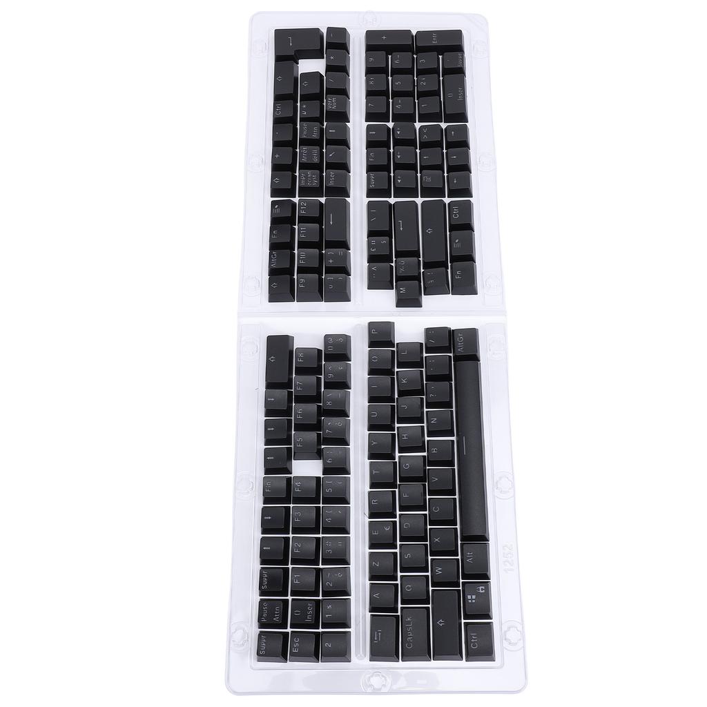 132 Keys French Keyboard Keycaps Minimalist Mechanical Keyboard Keycaps for 61 64 68 84 87 96 98 100 104 108 Keyboards