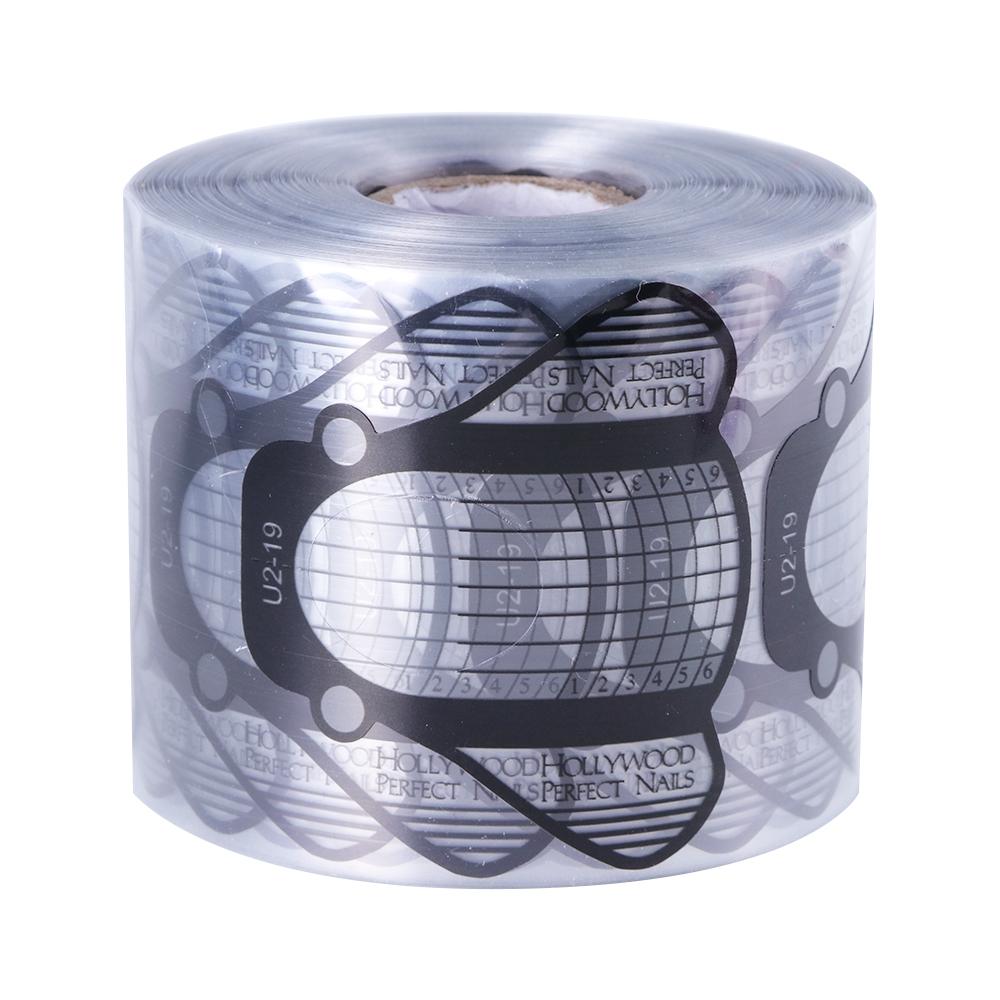 500pcs Nail Forms for Mold Nail Extension Acrylic UVGel Manicure French Design Top Stencil Building Sticker Roll Nail Art