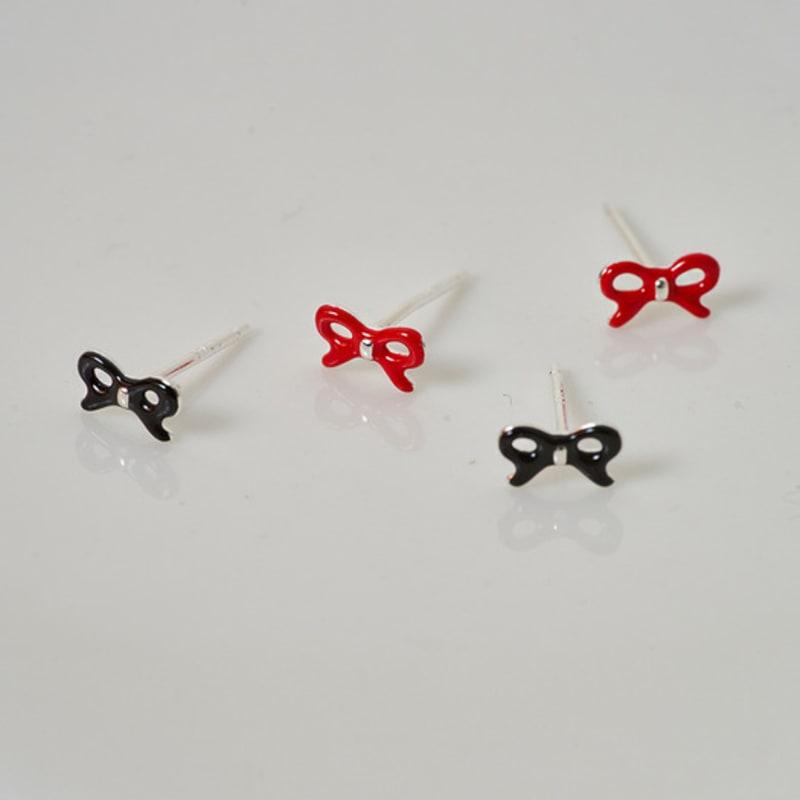 Hei [sv925] Pretty Ribbon Earring