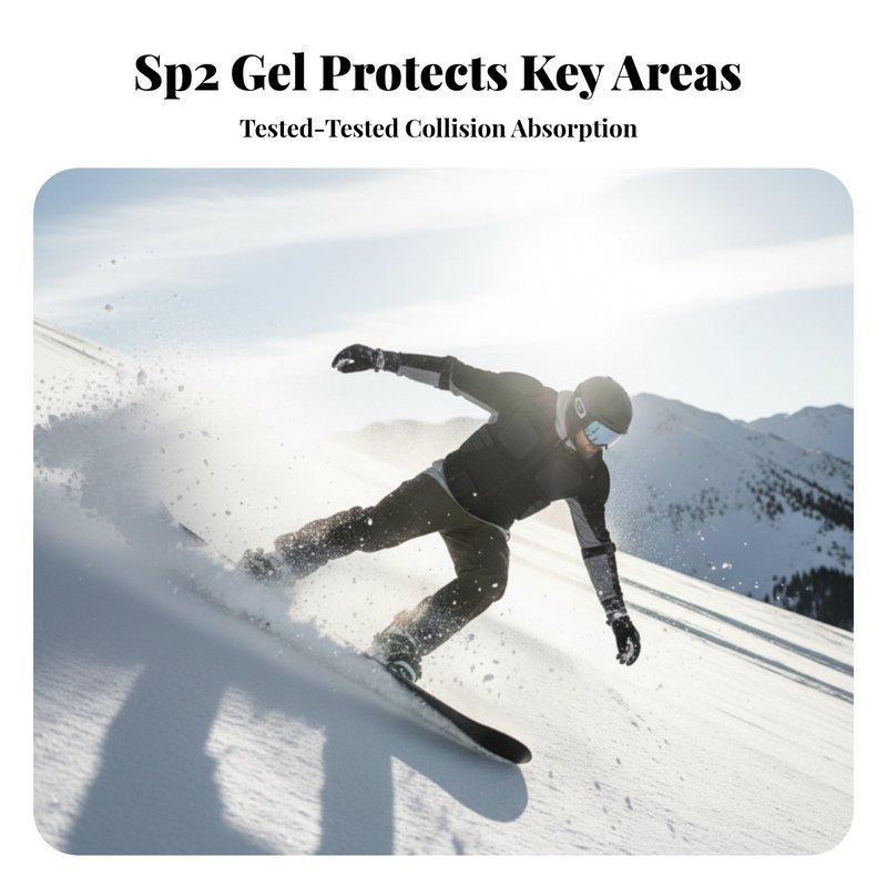 Ski Protective Gear, Spine, Chest & Elbow Guard, Unisex Inner Wear for Snowboard & Skiing