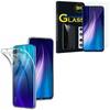 Silicone Gel Case - Xiaomi - Redmi Note 8 - UltraSlim - Transparent - 2 Tempered Glass Films
