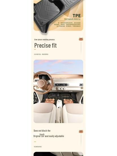 Kompatible Fußmatten für Wuling Hongguang Mini Dritte und Vierte Generation Macaron, Version für vier Türen