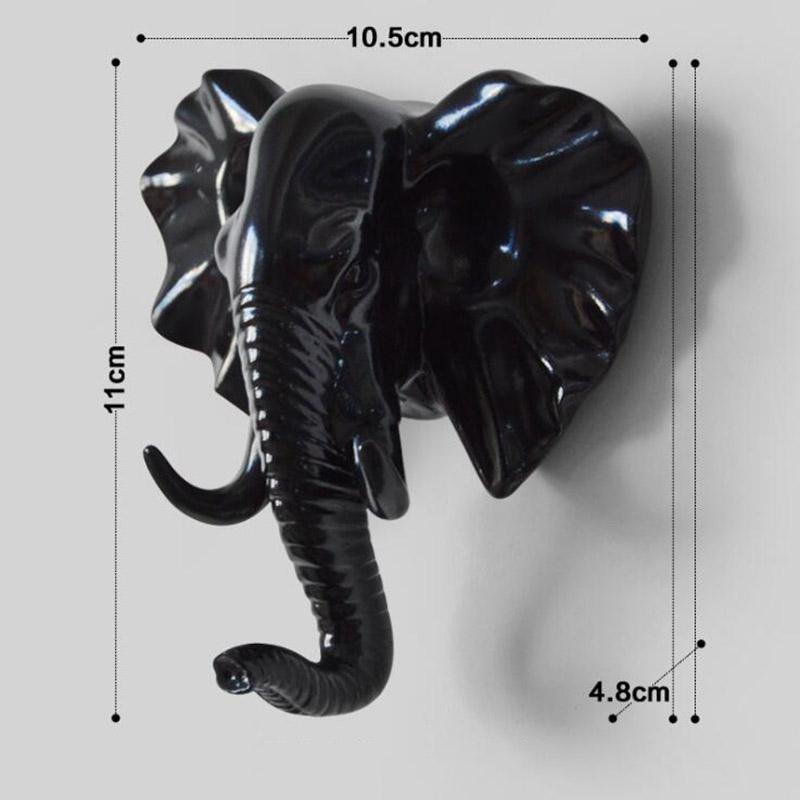 Wall Hanging Hook Vintage Deer Head Animal for Hanging Clothes Hat Scarf Key Deer Horns Hanger Rack Wall Decoration