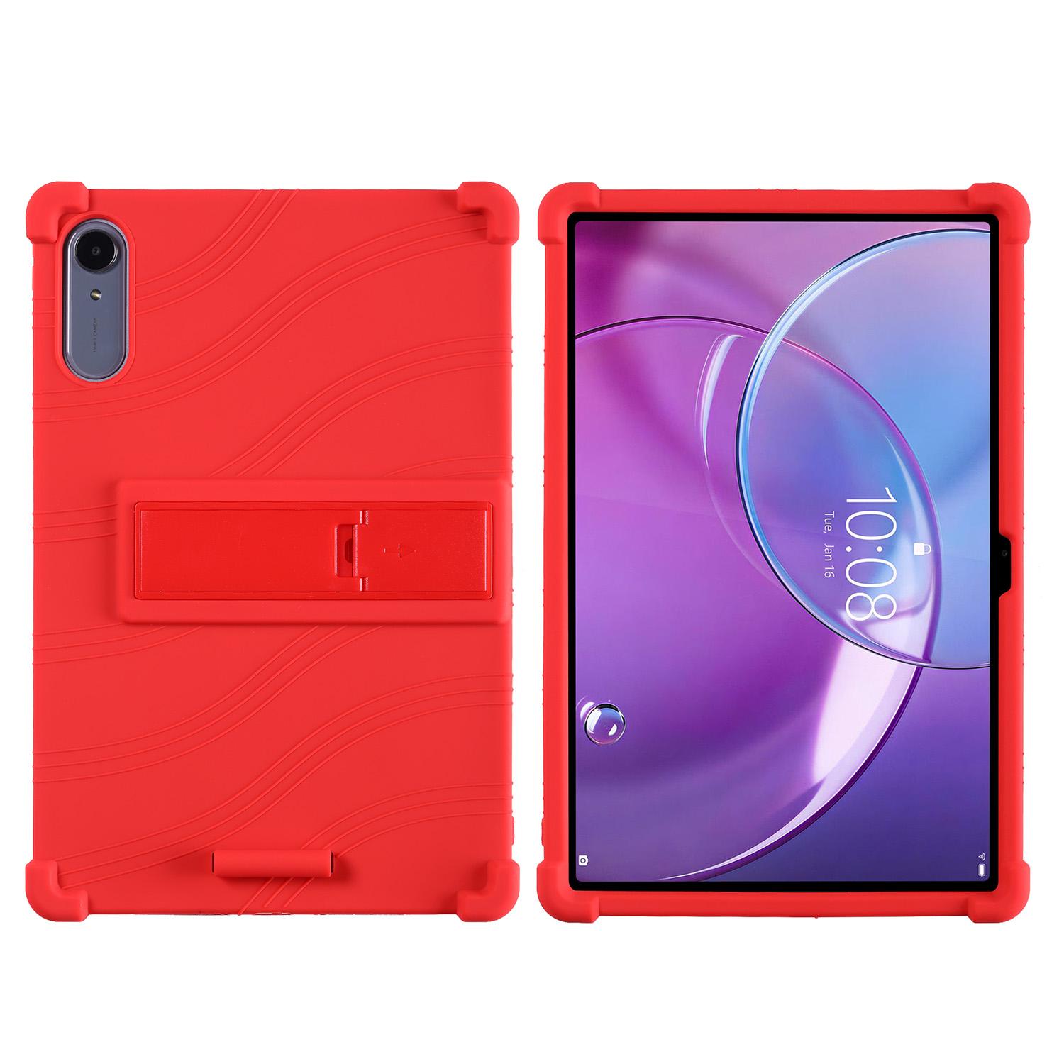

For Lenovo Idea Tab Pro Gen 2 13 inch Tablet PC Case Tablet Shockproof Cover Soft Silicon Stand Protective Shell красный