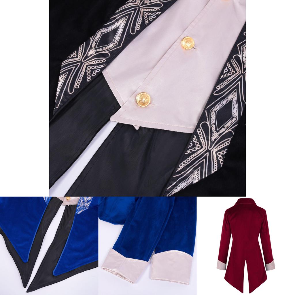 Elegant Gothic Victorian Tailcoat For Halloween Steampunk Medieval Jacket