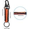 1/3pcs Paracord Keychain Outdoor Camping Hiking Braided Rope Clip Carabiner Mountaineering Outdoor Gadgets Kitted Holder