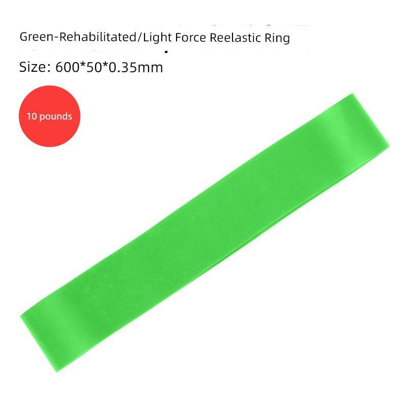 

TPE Elastic Belt Yoga Sports Thickening Resistance Band Strain Relief Bushing Rubber Strength Training Fast Hip Lifting Elastic Force Circle Green 10 pounds (600*50*0.35)
