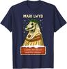 Funny Retro Folklore Skeleton Horse Mari Lwyd Yule Christmas T-Shirt