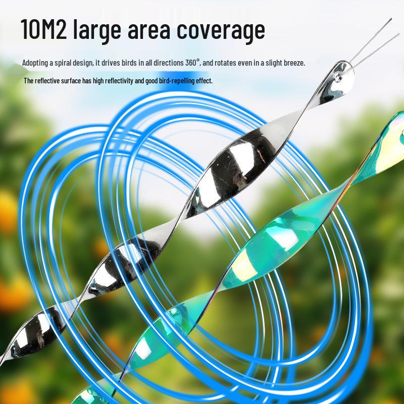 30cm Colorful Reflective Bird Repellent Sticks for Garden and Bonsai