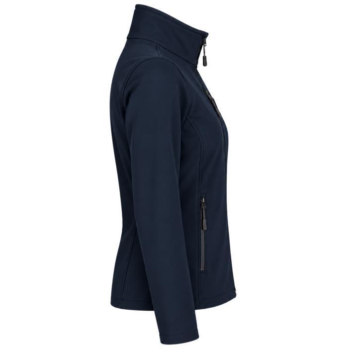 Veste Softshell Femme Bleu Marine 300 g/m² – Coupe-Vent et Résistante à la Pluie - Taille : M - Bleu
