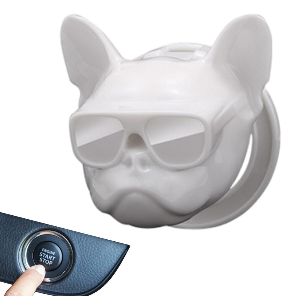 Push Start Button Cover,Push Start Button Cover Ignition Protection - Wide Application for Car Ignition Starter Decoration