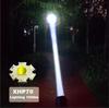 Large Aperture LED Flashlight High Power Rechargeable Torch Outdoor Waterproof Work Emergency Tactical Flashlights Hunting Light