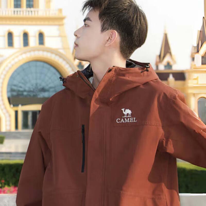 Camel Men's 3-in-1 Outdoor Fleece Lined Jacket