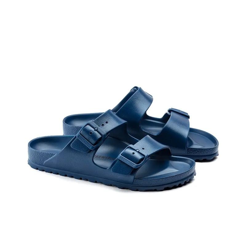 Birkenstock EVA Series Unisex Two Buckle Slide Sandals Blue Narrow Fit 1019142 35