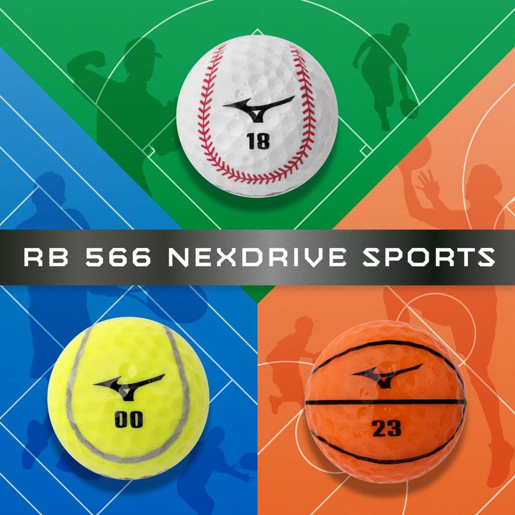 MIZUNO Golf Balls RB 566 Nexdrive Unisex Sport Type 1 Dozen 5NJBT324