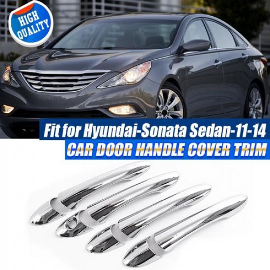 Exterior Door Handle Cover Trim Chrome Fit for Hyundai Sonata I45 YF 2011-2014