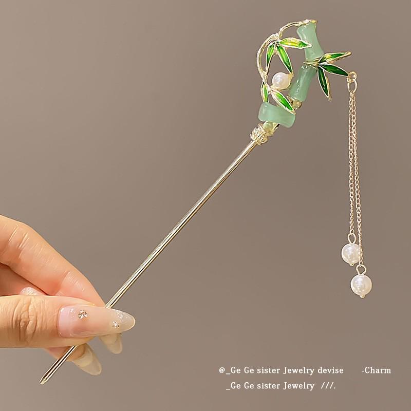 Tassel Flower Hairpin: Elegant Chinese Style Hanfu & Qipao Hair Accessory for Women