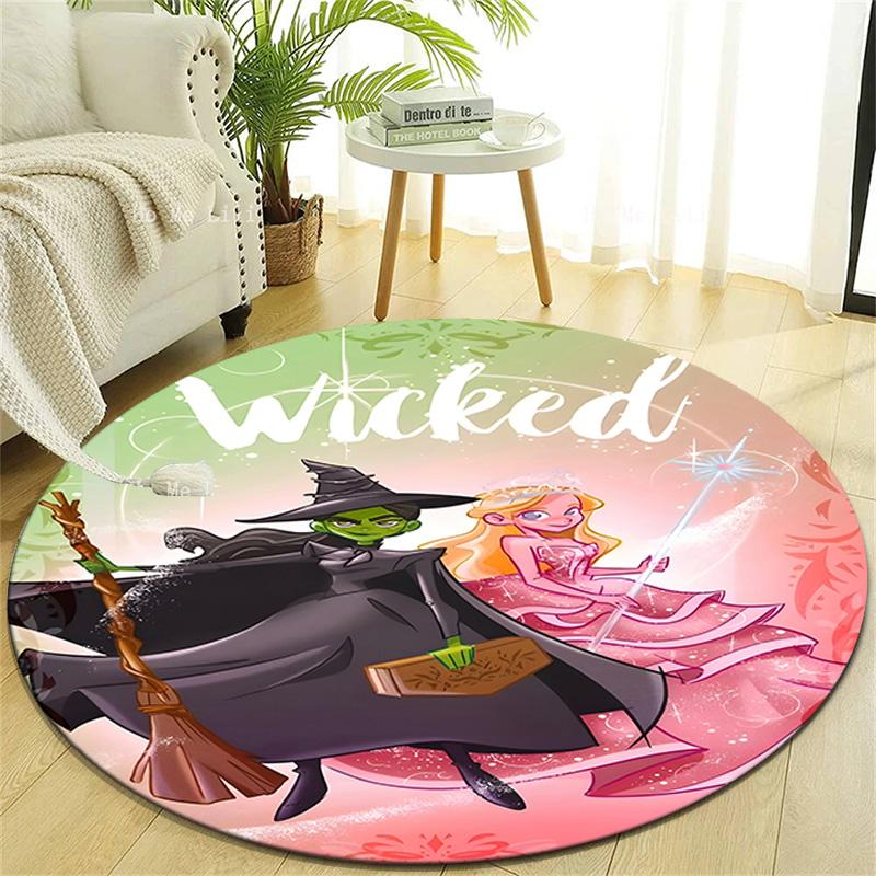 1pc The Wizard of Oz1 Design Printed Area Round Carpet for Bedroom Living Room Home Decor Rugs Mat Non Slip Mat Rug for Bedside