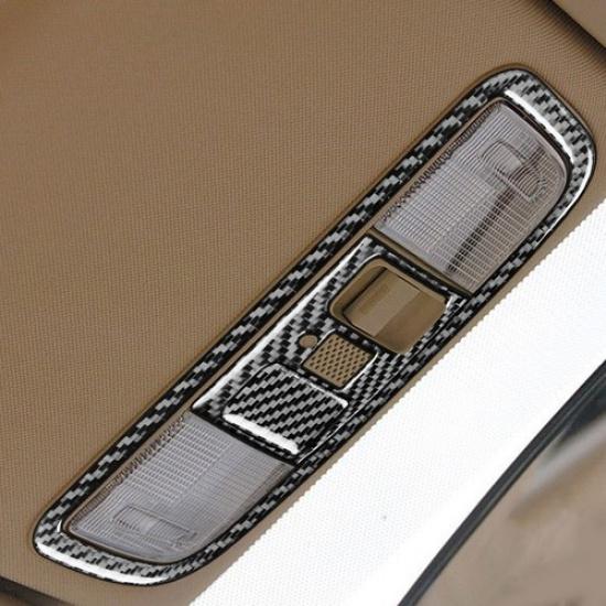 Fit For Honda Civic 2006-2011 Carbon Fiber Reading Lamp Panel Cover Trim Black
