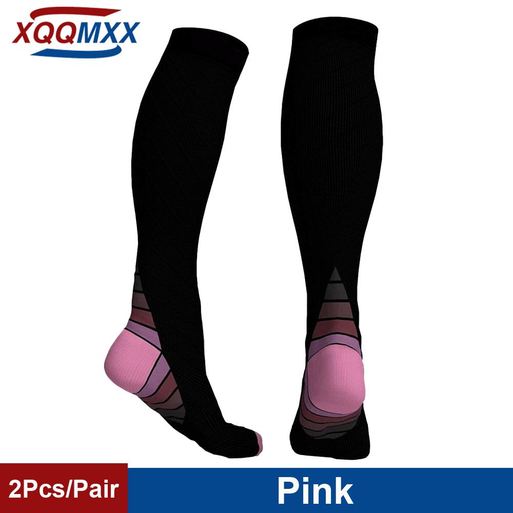 Xqqmxx 1Pair Compression Socks For Neuropathy Swelling Pain Relief 20-30 Mmhg Knee-High Stockings Women Men